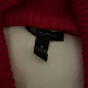 Red sweater 1X